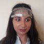 Tigran the Great Forehead Flowery Silver Plated Drop, Armenian Headpieces Drop