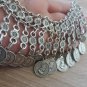 Tigran the Great Forehead Flowery Silver Plated Drop, Armenian Headpieces Drop