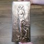 Vintage Embossed Copper Wall Decoration of the Goddess Anahit, Armenian Mythology