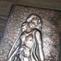 Vintage Embossed Copper Wall Decoration of the Goddess Anahit, Armenian Mythology