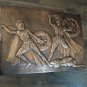 Vintage Embossed Copper Wall Decoration of Spartacus, Armenian Home Decor, Chekanka
