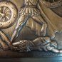 Vintage Embossed Copper Wall Decoration of Spartacus, Armenian Home Decor, Chekanka