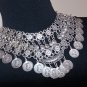 Flowery Drop Tigran The Great Link Necklace, Armenian Statement Necklace