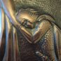 Vintage Embossed Copper Wall Decoration of the Blessing, Home Wall D&Atilde;&copy;cor, Chekanka