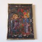 The Annunciation, 13th Century Gospel Vintage Embossed Copper Enamel Wall Decoration