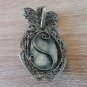 Vintage Armenian Soviet Filigree Amber Pendant, Antique Armenian Pendant