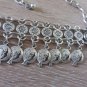 Flowery Pomegranate Forehead Silver Plated Drop, Armenian Headpieces Drop