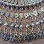 Eternity Haft Moon Drop Coin Statement Necklace, Armenian Eternity Necklace, Ethnic Tribal Necklace