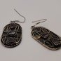 Armenian Oval Amethyst Drop Earrings, Armenian Earrings, Ethnic Earrings
