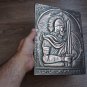 Vintage Embossed Copper Wall Decoration of Vardan Mamikonyan, Armenian Military Hero, Chekanka