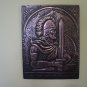Vintage Embossed Copper Wall Decoration of Vardan Mamikonyan, Armenian Military Hero, Chekanka