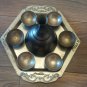 Vintage Mount Ararat Spirit Tray Set, Armenian Style Vintage Spirit Service Tray Set