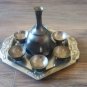 Vintage Mount Ararat Spirit Tray Set, Armenian Style Vintage Spirit Service Tray Set