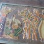 Vintage Embossed Copper Enamel Wall Decoration of Sasun Dance, Home D&Atilde;&copy;cor, Armenian Sasun Dance