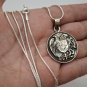 Coat of Arms Sterling Silver Coin Pendant, Armenian Jewelry, Armenian Eagle and Lion Necklace