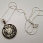 Coat of Arms Sterling Silver Coin Pendant, Armenian Jewelry, Armenian Eagle and Lion Necklace