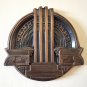 Vintage Embossed Round Copper Wall Decoration of The Battle of Sardarabad, Wall Hanging D&Atilde;&copy;cor
