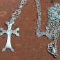 Armenian Cross Sterling Silver with Eternity Sign Pendant, Armenian Jewelry