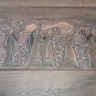 Vintage Embossed Copper Wall Decoration of the Harvest, Armenian Chekanka