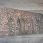 Vintage Embossed Copper Wall Decoration of the Harvest, Armenian Chekanka