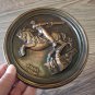 Vintage Embossed Copper Wall Decoration of David of Sassoun, Wall Hanging Décor