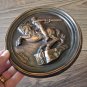 Vintage Embossed Copper Wall Decoration of David of Sassoun, Wall Hanging Décor