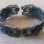 Vintage Armenian Soviet Flowery Filigree Link Bracelet 1960s, Armenian Bracelet