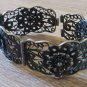 Vintage Armenian Soviet Flowery Filigree Link Bracelet 1960s, Armenian Bracelet