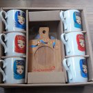Armenian Stylish Coffee Cups Set, Armenian Taraz Cups, Armenian Style Coffee Cups