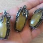 Vintage Armenian Soviet Filigree Agate Jewelry Set, Armenian Earrings, Armenian Pendant