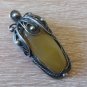 Vintage Armenian Soviet Filigree Agate Jewelry Set, Armenian Earrings, Armenian Pendant