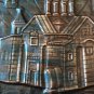 Vintage Embossed Copper Wall Decoration of Geghard, Armenian Monastery, Wall hanging Decor