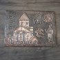 Vintage Embossed Copper Wall Decoration of Achtamar, Cathedral of the Holy Cross, Aghtamar Chuch