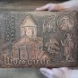 Vintage Embossed Copper Wall Decoration of Achtamar, Cathedral of the Holy Cross, Aghtamar Chuch