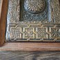 Vintage Embossed Copper Wall Decoration of Khachfar Armenian Cross, Armenian Symbols