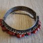 Armenian Cuff Coral Closed Bracelet, Armenian Bangle Bracelet, Ethnic Bracelet