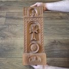 Armenian Wooden Khachfar, Armenian Cross, Wooden Cross Stand, Eternity Sign, Etchmiadzin Cathedral