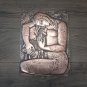 Vintage Embossed Copper Wall Decoration of the Fairy Tale Garnuk Akhper, Armenian Story