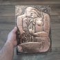 Vintage Embossed Copper Wall Decoration of the Fairy Tale Garnuk Akhper, Armenian Story