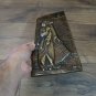 Vintage Embossed Copper Wall Decoration of Anoush, Armenian Anoush Love Story, Chekanka