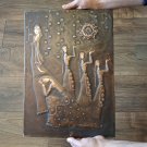 Armenian Dance Vintage Embossed Copper Wall Decoration, Home Wall Décor, Culture Armenian