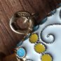 Russian/Soviet Era 925 Gilt Sterling Silver & Enamel Perfume Bottle