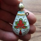 Russian/Soviet Era 925 Gilt Sterling Silver & Enamel Perfume Bottle