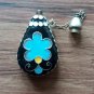 Russian/Soviet Era 916 Gilt Sterling Silver & Enamel Perfume Bottle