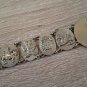 Vintage Armor Link Armenian Zodiac Bracelet, Retro Bracelet, Ethnic Bracelet