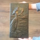 Vintage Embossed Copper Wall Decoration of the Legend of Tamar, Achtamar Armenian Legend, Checkanka