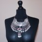 Silver Plated Drop Coin Pomegranate Necklace, Armenian Necklace