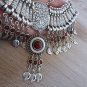 Silver Plated Drop Coin Pomegranate Necklace, Armenian Necklace