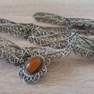 Vintage Armenian Soviet Filigree Belt 1960s, Filigree Link Belt, Antique Ethnic Belt