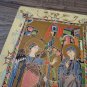 The Annunciation Vintage Lacquered Wall Decoration of 13th Century Gospel
